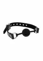 taboom silicone ball gag - silikonowy knebel z welurowym podszyciem