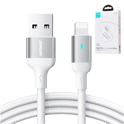 kabel przewód do iphone a10 series usb - lightning 2.4a 1.2m biały na Arena.pl