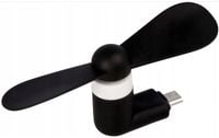 wiatraczek wiatrak wentylator ręczny micro usb mini przenośny do telefonu