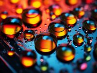 Plakat 20x15cm Krople Bliskiej Wody