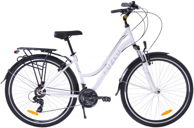 Rower trekkingowy 28 Fuzlu Core Lady amor. 18" biały/czarny/czarny połysk zdjęcie 1