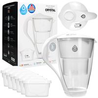 Szklany Dzbanek Filtrujący DAFI CRYSTAL UNIMAX LED 2L Biały + 6 filtrów
