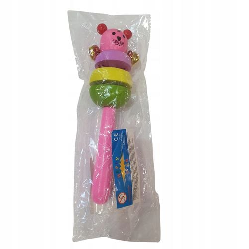 Grzechotka drewniana dla niemowląt Merkpol edukacyjna na Arena.pl