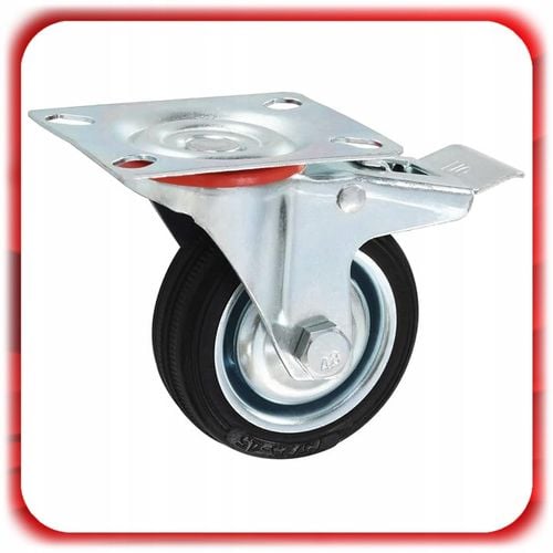 ZESTAW 4 SZT. JEZDNYCH KÓŁEK KÓŁKA 75MM OBROTOWE Z HAMULCEM Skrętne na Arena.pl