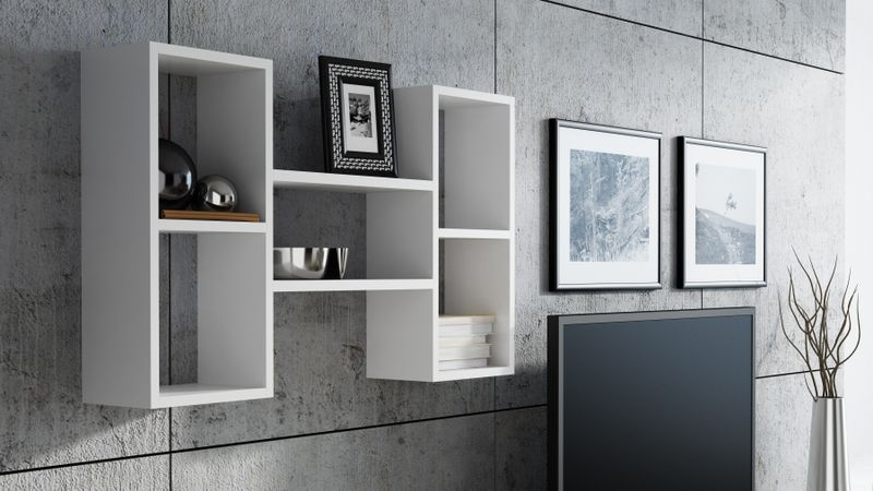 REGAŁ WISZĄCY POLO BIAŁY zdjęcie 1