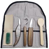 ZESTAW NOŻE DO RZEŹBIENIA W DREWNIE + ŁYŻKA DIY NA PREZENT DŁUTA NARZĘDZIA