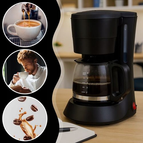 EKSPRES DO KAWY HERBATY KUCHENNY PRZELEWOWY 600ML BLOKADA KAPANIA 600W na Arena.pl