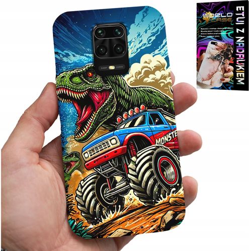 ETUI DO XIAOMI NOTE 9 PRO / 9S -DINOZAUR W MONSTERTRUCKU WZORY DLA DZIECI na Arena.pl