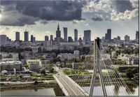 100 70CM OBRAZ PŁÓTNO WARSZAWSKI PEJZAŻ PŁÓTNO RAMA