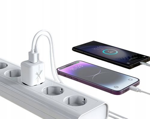 Ładowarka Sieciowa Extremestyle Usb Typ-C + Usb - Gan Evo - 25 W na Arena.pl