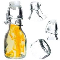 Mała Butelka na Oliwę Ocet Dozownik do Oliwy Octu Zamykana Klipsem Korkiem