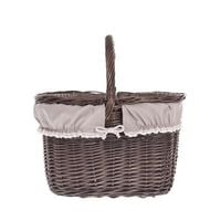 Wiklinowy Kosz Piknikowy z Obszyciem 42x32 H24/40 cm