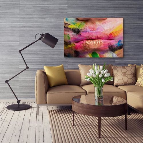 Deco Panel, Kolorowe usta 2 80x60 na Arena.pl