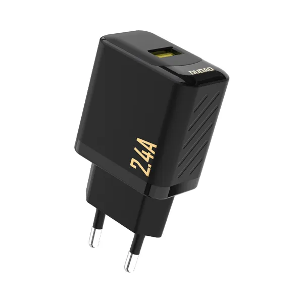Ładowarka Dudao A23 2.4A USB-A - czarna zdjęcie 1