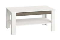 Ława / Stolik Kawowy Duży 114 cm Sosna Śnieżna + Bodega Szara BLINKA ML