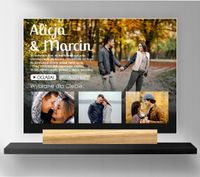 STATUETKA TABLICZKA WASZE ZDJĘCIA serial prezent na rocznicę z nadrukiem uv