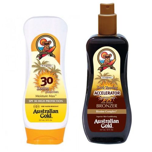Australian Gold Spray Accelerator + Balsam SPF30 na Arena.pl