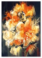 Plakat abstrakcja obraz kwiaty 70x100 cm