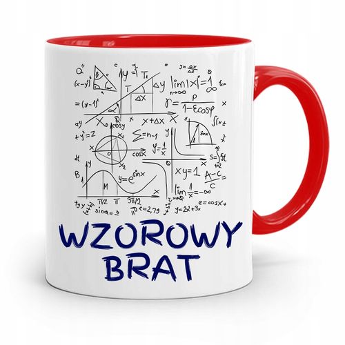 Kubek Czerwony Prezent Dla Brata Wzorowy Brat Z Nadrukiem Ze Zdjęciem na Arena.pl