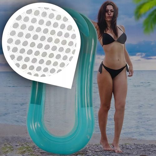 MATERAC DMUCHANY DO PŁYWANIA PONTON PŁYWAJĄCY DO BASENU NAD WODĘ 160X75 cm na Arena.pl