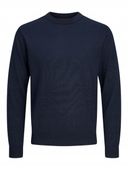 Jack & Jones Sweter męski Merino 12216817 Granatowy Regular Fit rozmiar M