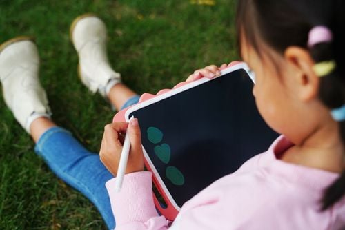 BEMI Doodle Różowy 10" Tablet Znikopis Do Rysowania Dla Dzieci (10 calowy) na Arena.pl