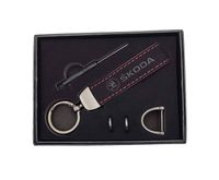 SKODA BRELOK samochodowy SKODA BRELOCZEK do kluczy + pudełko na prezent