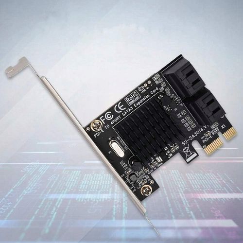 ADAPTER KARTA PRZEJŚCIÓWKA PCI PCI-E EXPRESS 1X NA 4X SATA 3 WEWNĘTRZNE na Arena.pl