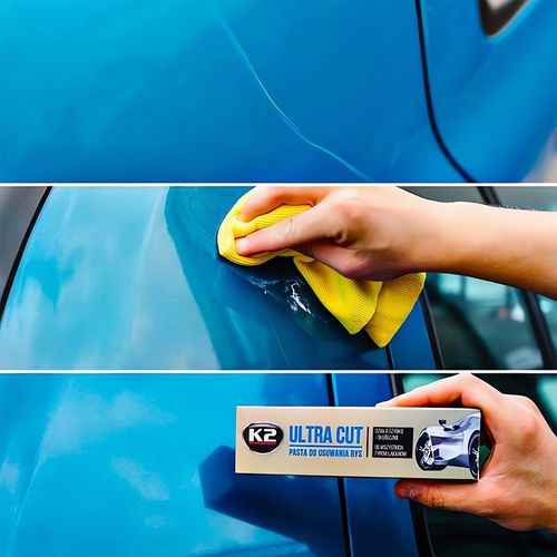 ZESTAW PASTA WOSK KOLORYZUJĄCY DO USUWANIA RYS NA RYSY Z LAKIERU CZARNEGO na Arena.pl