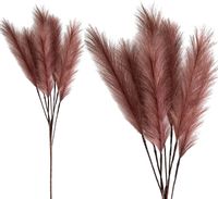 PAMPAS SZTUCZNA TRAWA PAMPASOWA BRĄZOWA WIĄZKA DŁUGA GAŁĄZKA 100 cm 7szt