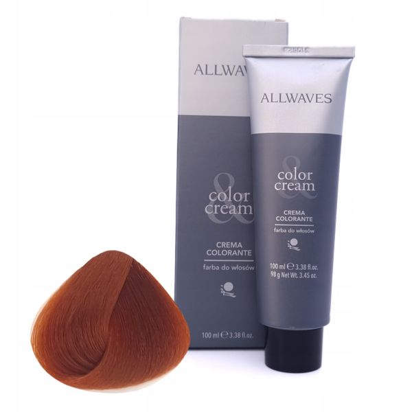 ALLWAVES Farba do włosów 7.4 - Miedziany Średni Blond - 100ml zdjęcie 1