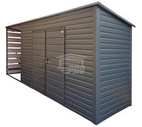 Schowek - domek ogrodowy 4x1 - wiata 2x1 brama  dach GP627