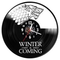 Zegar ścienny z płyty winylowej Gra o tron 1133.14
