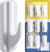 Uchwyt Wieszak Łazienkowy Bez Wiercenia biały 9szt