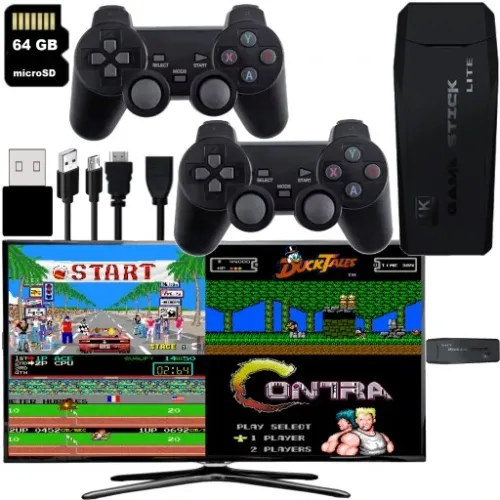 GRA TELEWIZYJNA KONSOLA RETRO MINI + 20000 GRY VIDEO EMULATOR + 2 PADY HDMI na Arena.pl