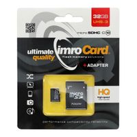 IMRO karta pamięci microSD 32GB 100MB/s class 10 UHS 3 z adapterem SD
