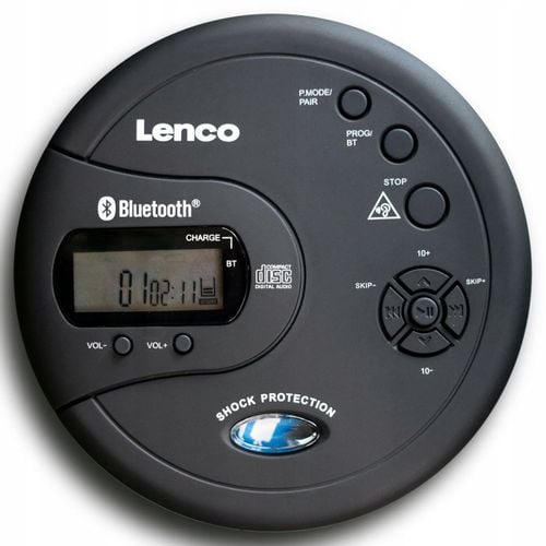 DISCMAN PRZENOŚNY ODTWARZACZ PŁYT Lenco CD-300BK MP3 LCD BLUETOOTH Czarny na Arena.pl