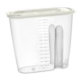 Pojemnik dozownik do żywności art. sypkie MOLLY 1500 ml 1,5 l kremowy