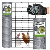 SIATKA LEŚNA ogrodzeniowa wys 100/18/15 L 50m GRATIS GĘSTA na kury ZAJĄCA