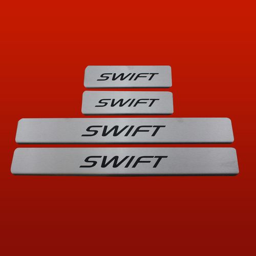 Listwa progowa SUZUKI SWIFT MK4 Stal nierdzewna 304 mat z czarnymi literami na Arena.pl