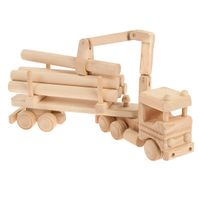 Drewniana zabawka John Paddle Timberjack - ciężarówka z balami - 33cm