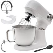 Robot planetarny kuchenny mikser z misą 5l 1500W silikonowa łopatka biały