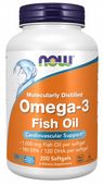 NOW Foods Omega-3 1000mg Kwasy 180mg EPA 120mg DHA Molecularly Dist