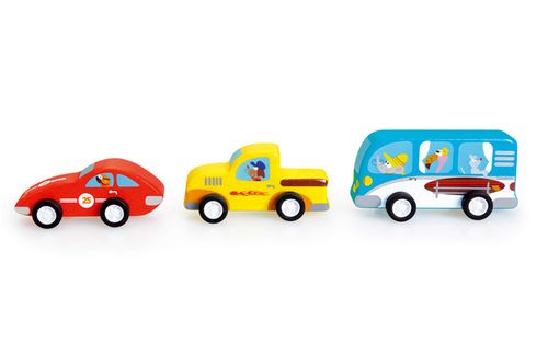 SCRATCH 3 Drewniane Samochody Pull na Arena.pl