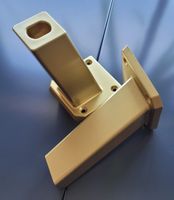 Nóżka meblowa Schwinn K441 12cm Rozstaw w mm - 48/52, Kolor pokrycia - Złoty półmat