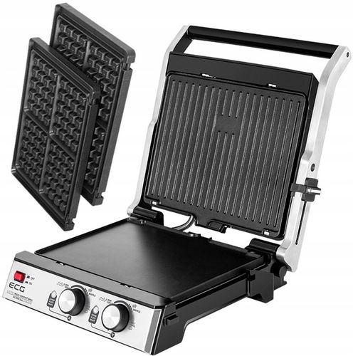 GRILL ELEKTRYCZNY ECG KG 2033 OPIEKACZ PANINI GOFRY BBQ 3w1 2000W na Arena.pl