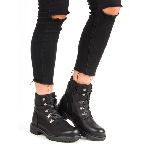 Czarne sznurowane workery r.41 na Arena.pl