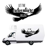 NAKLEJKA NA SAMOCHÓD orzeł jastrząb KAMPER przyczepę kempingową auto 140 cm