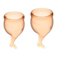 kubeczki menstruacyjne feel secure menstrual cup set satisfyer