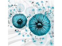 40CM 40CM OBRAZEK TURKUSOWE DMUCHAWCE 5 DRUK PŁÓTNO OBRAZ